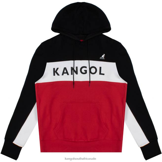 Kangol Unisex FB6D1109 RBW Colorblock Hoodie Clothing Black Combo