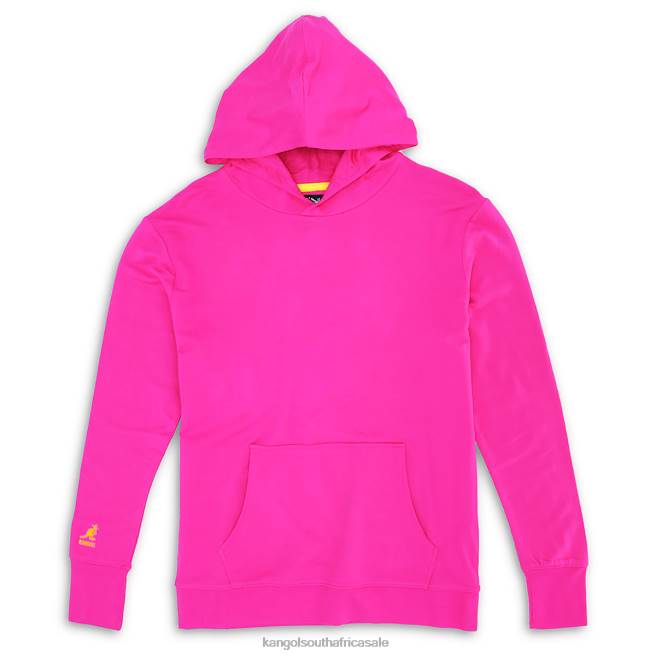 Kangol Unisex FB6D1116 Pop Color Hoodie Clothing Pink Peacock