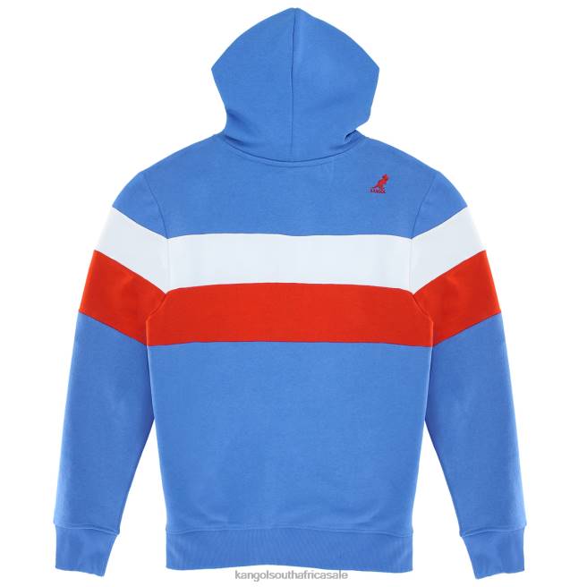 Kangol Unisex FB6D1121 Color Stripe Zip Hoodie Clothing Palace Blue Combo