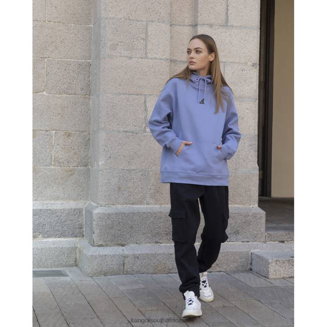 Kangol Unisex FB6D1183 Interlock Hoodie Clothing Iced Lilac
