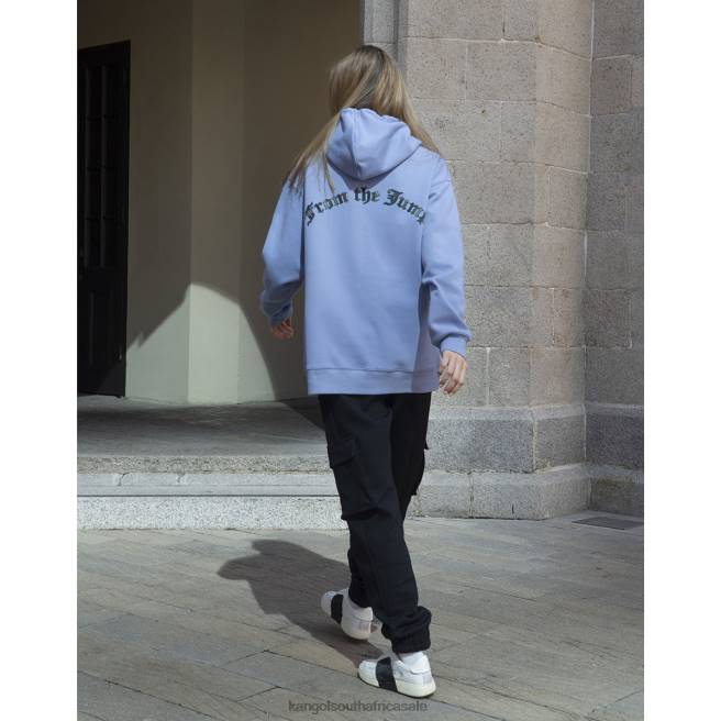 Kangol Unisex FB6D1183 Interlock Hoodie Clothing Iced Lilac