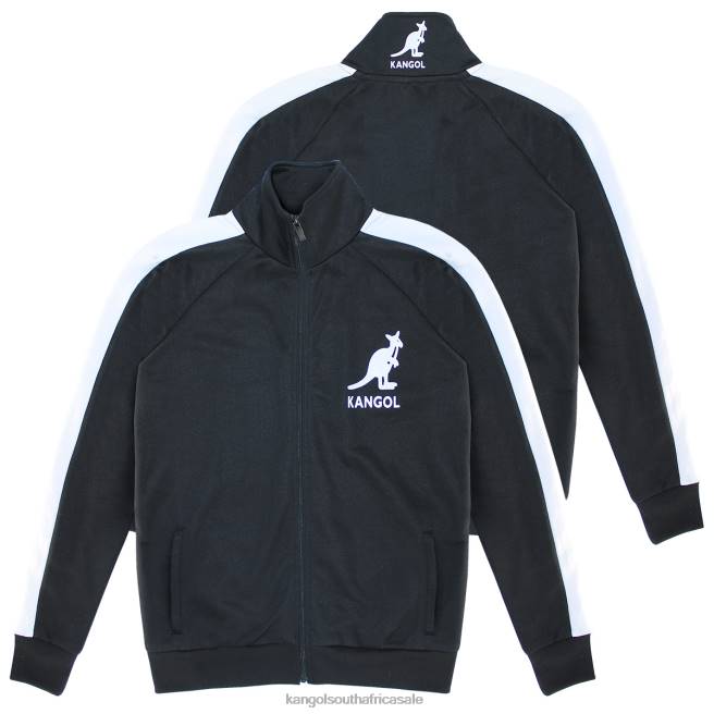 Kangol Men FB6D1161 French Terry Track Jacket Clothing Black Beauty