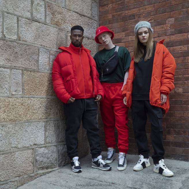Kangol Unisex FB6D1229 Oversized Jacket Clothing Tangerine Tango