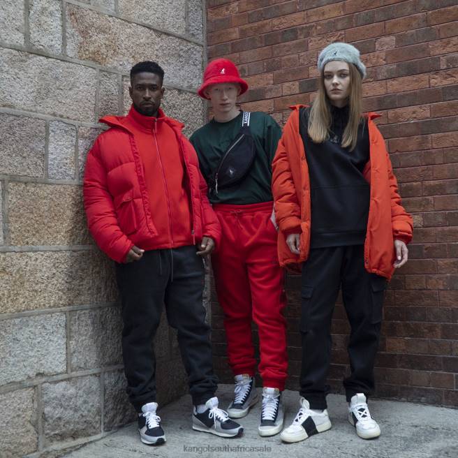 Kangol Unisex FB6D1229 Oversized Jacket Clothing Tangerine Tango