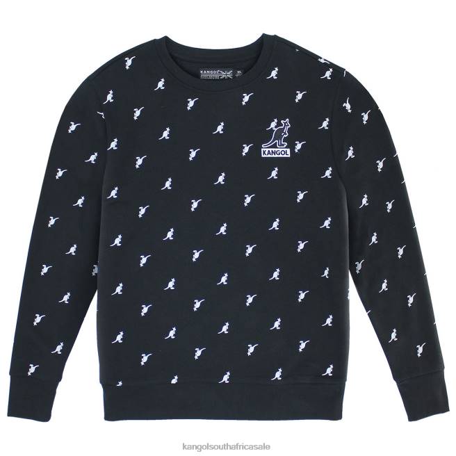 Kangol Unisex FB6D1097 AOP Popover Clothing Black