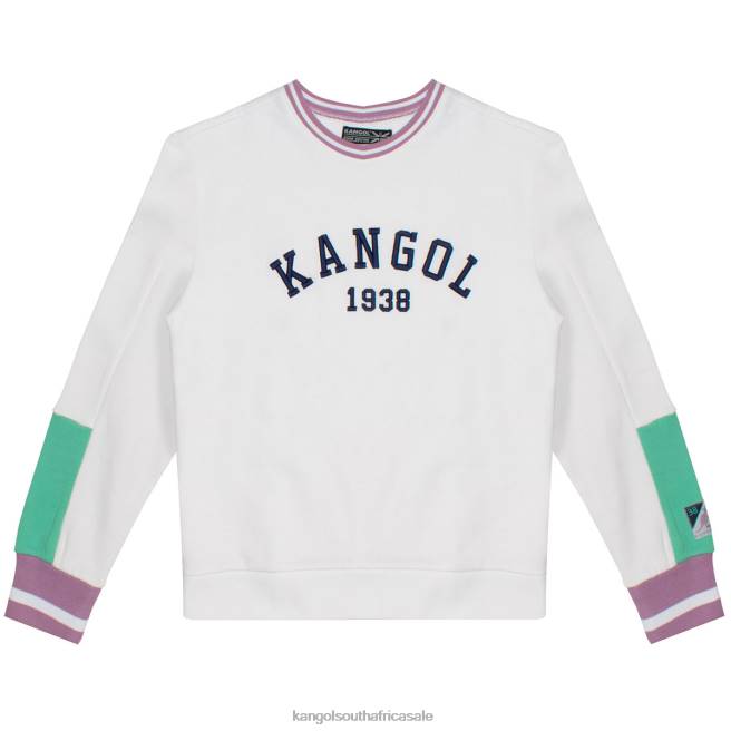 Kangol Unisex FB6D1135 Retro Popover Clothing White Combo