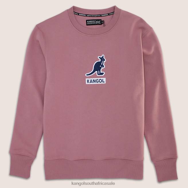 Kangol Unisex FB6D1171 Luxe Embroidered Crew Clothing Mesa Rose