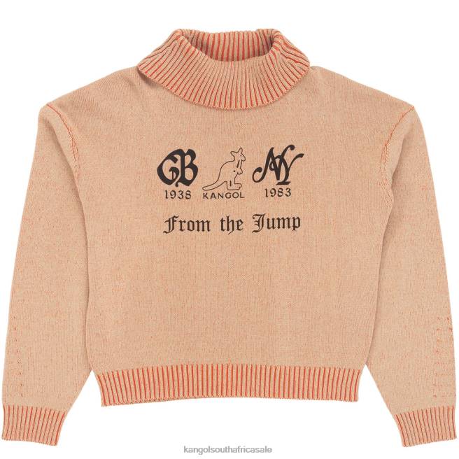 Kangol Unisex FB6D1185 Rib Crop Sweater Clothing Cherry Glow