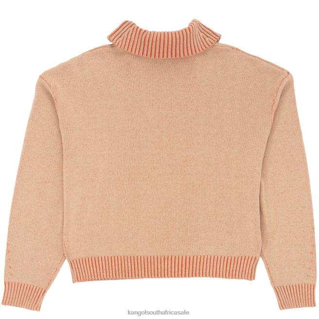 Kangol Unisex FB6D1185 Rib Crop Sweater Clothing Cherry Glow