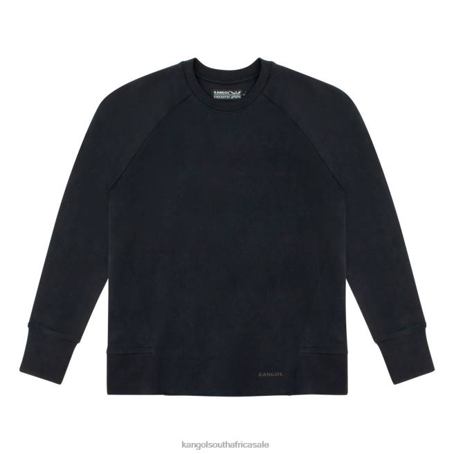 Kangol Unisex FB6D1189 Perfect Crew Pullover Clothing Black Anthracite