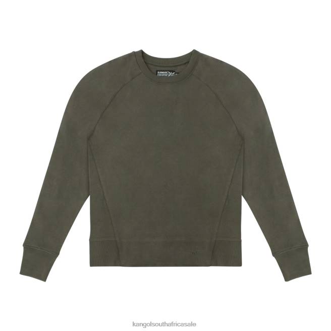 Kangol Unisex FB6D1190 Perfect Crew Pullover Clothing Beluga Charcoal