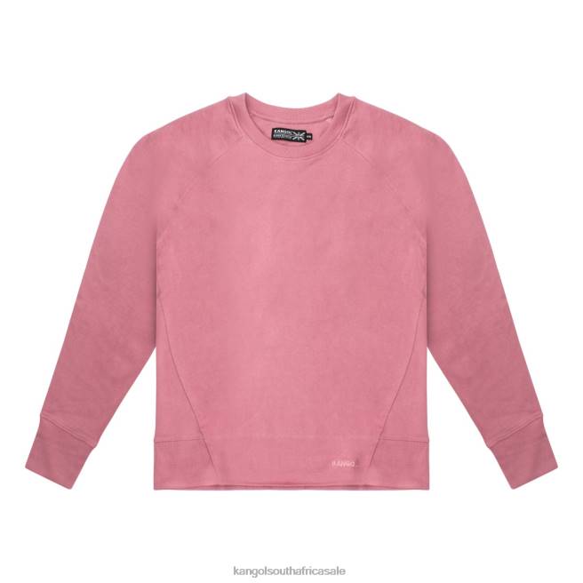 Kangol Unisex FB6D1191 Perfect Crew Pullover Clothing Mesa Rose