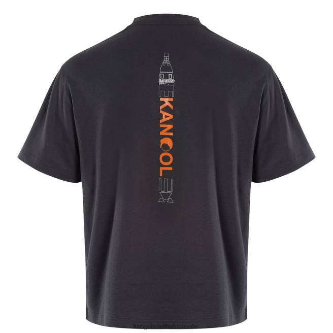 Kangol Unisex FB6D1198 Space Rocket Graphic Tee Clothing Ebony