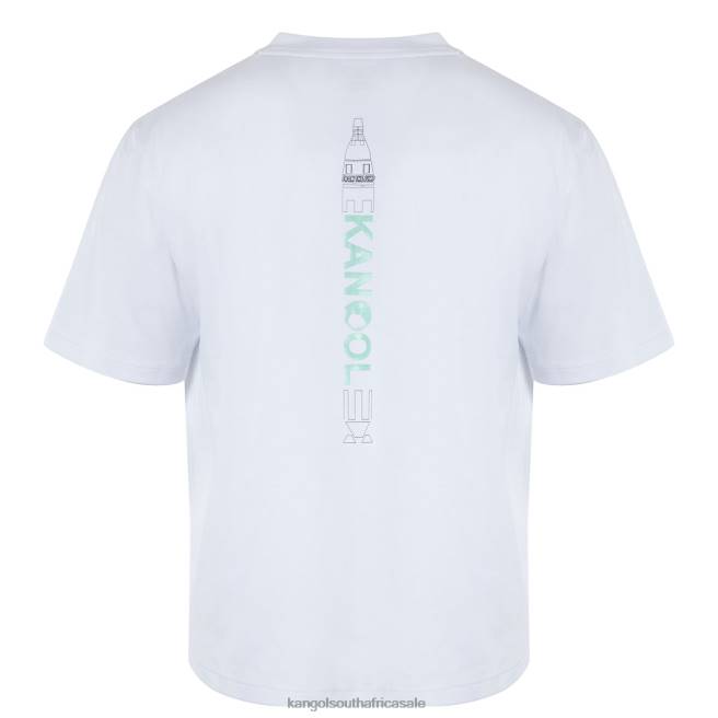 Kangol Unisex FB6D1199 Space Rocket Graphic Tee Clothing White