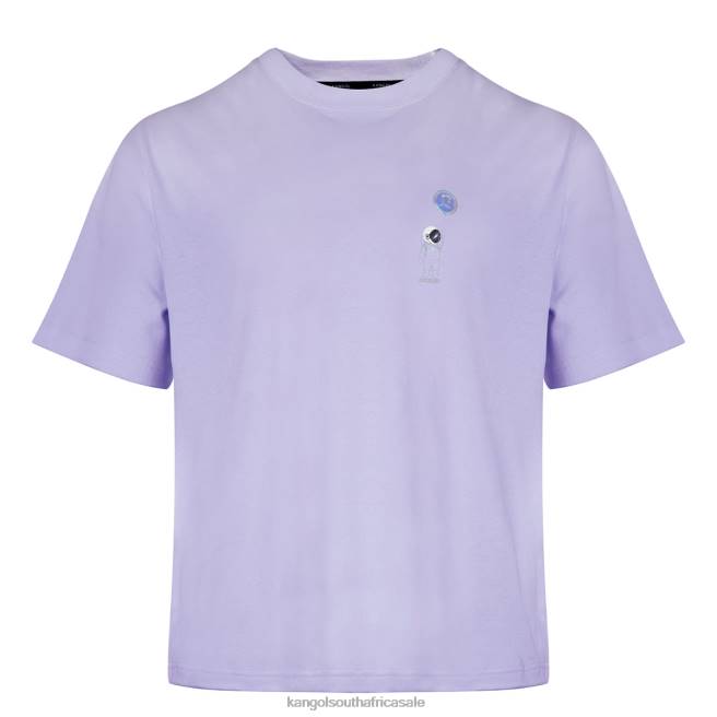 Kangol Unisex FB6D1207 Space Man Graphic Tee Clothing Lavender