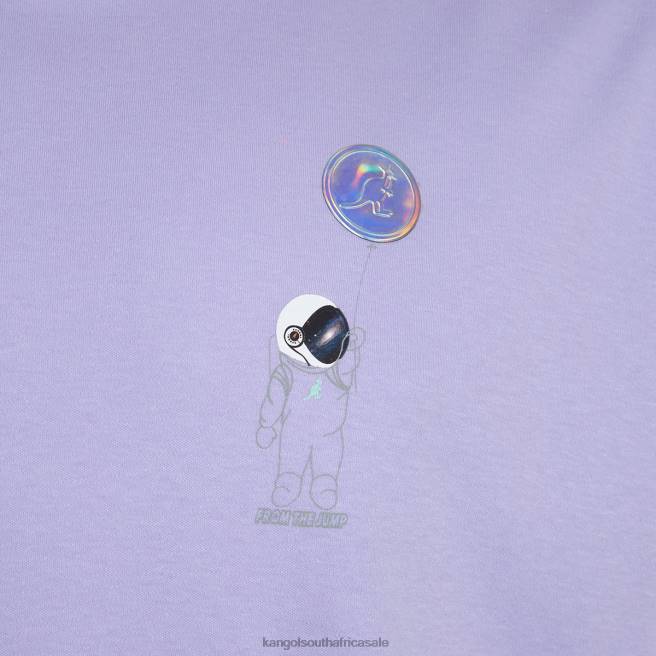 Kangol Unisex FB6D1207 Space Man Graphic Tee Clothing Lavender