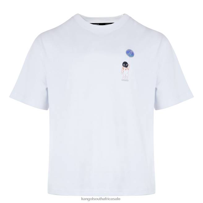 Kangol Unisex FB6D1208 Space Man Graphic Tee Clothing White
