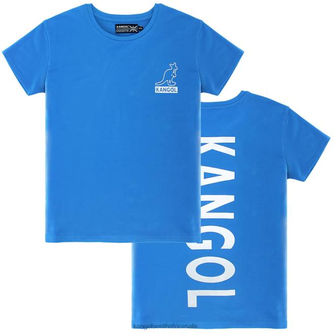 Kangol Unisex FB6D1217 Foil Short Sleeve Tee Clothing Indigo Bunting/White