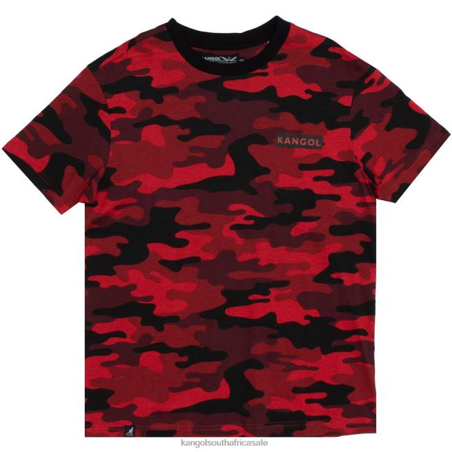 Kangol Unisex FB6D1222 Camo T-Shirt Clothing Red Camo