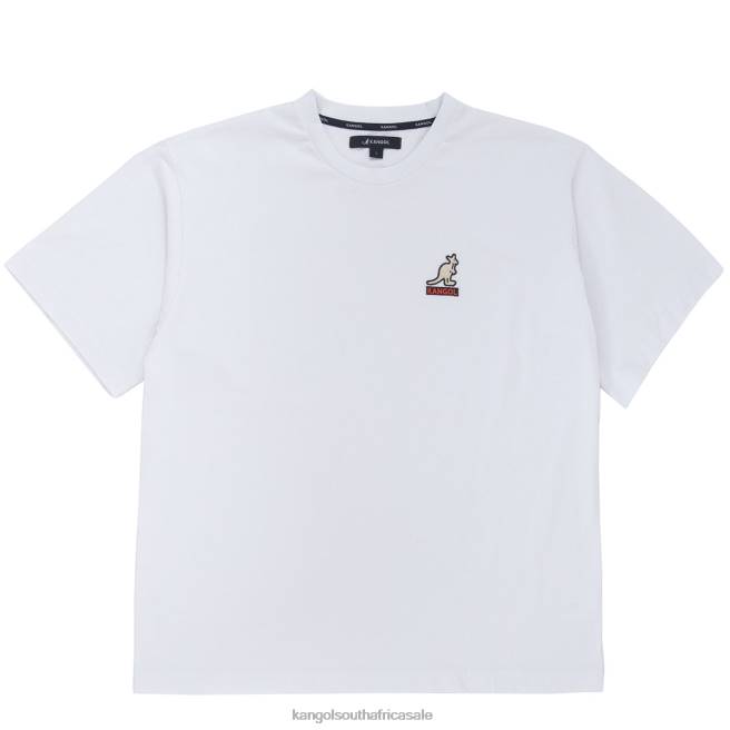 Kangol Unisex FB6D1237 Logo Back Hit Tee Clothing White