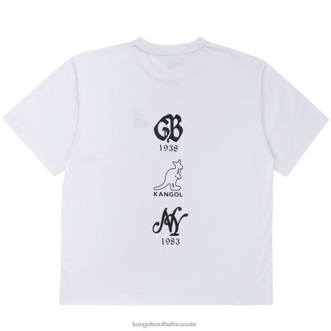 Kangol Unisex FB6D1237 Logo Back Hit Tee Clothing White
