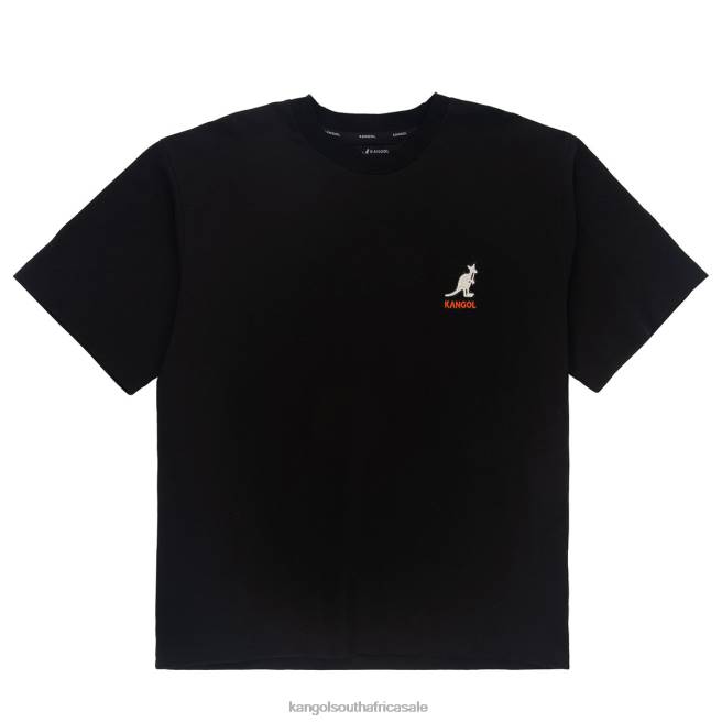 Kangol Unisex FB6D1238 Logo Back Hit Tee Clothing Jet Black