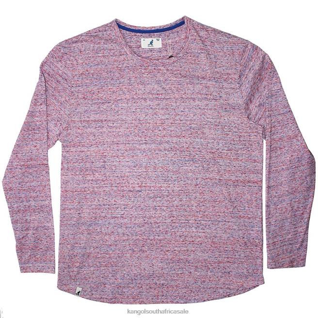Kangol Unisex FB6D1244 Tri-Marl Long Sleeve Tee Clothing Pink