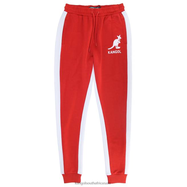 Kangol Men FB6D1034 French Terry Track Pants Pants Equestrian Red