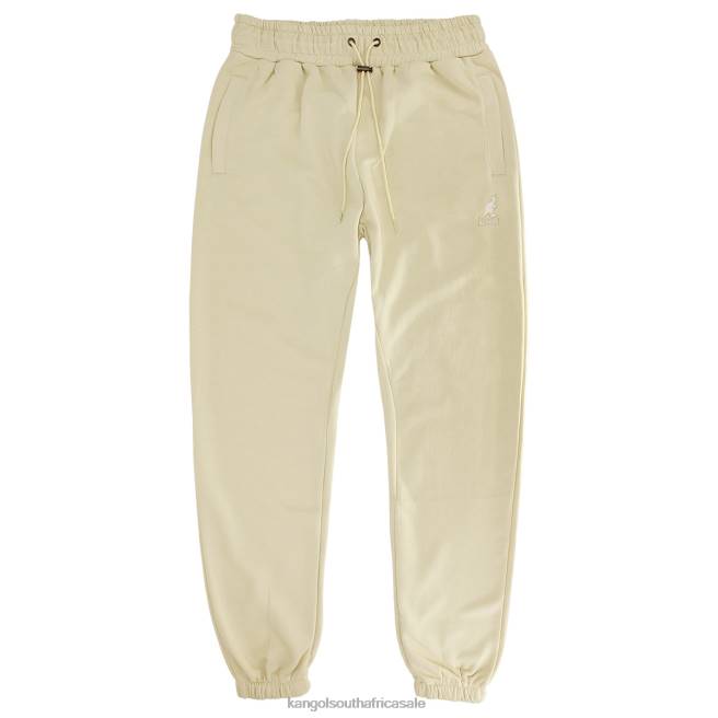 Kangol Men FB6D1055 Embroidered Jogger Pants Cream