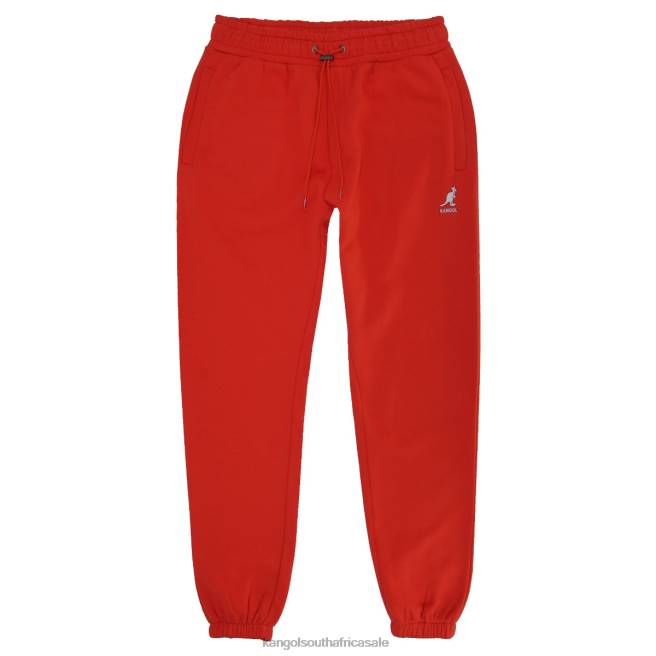 Kangol Men FB6D1057 Embroidered Jogger Pants Red