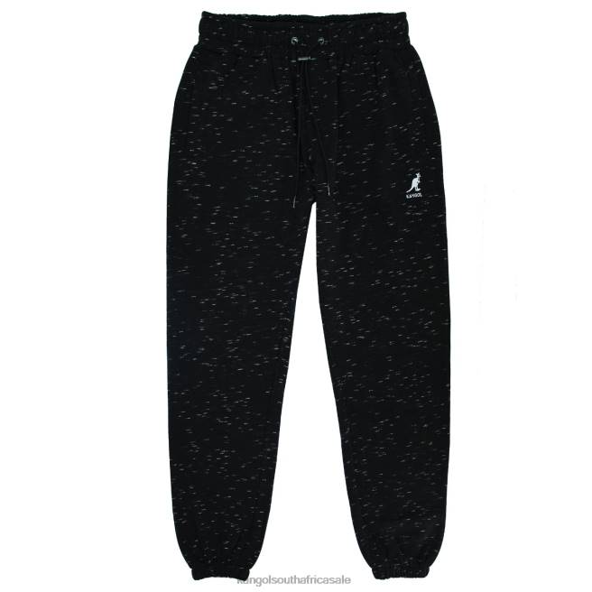 Kangol Men FB6D1062 Embroidered Jogger Pants Black Inject