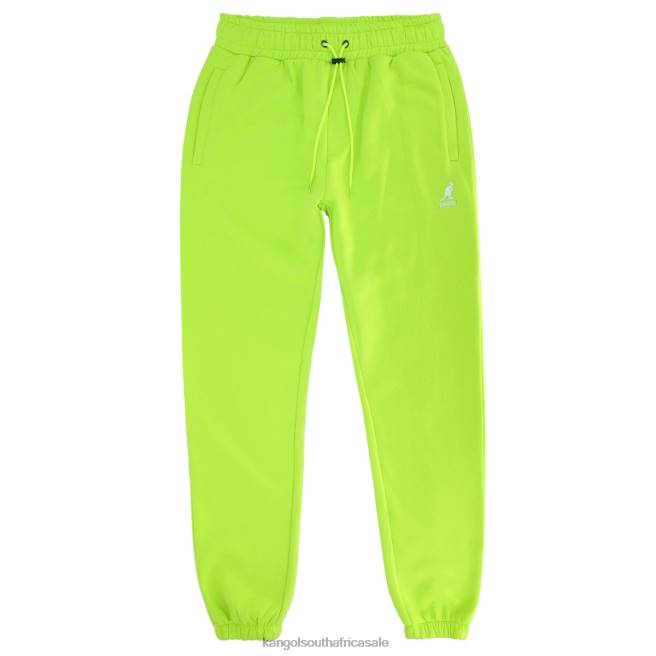 Kangol Men FB6D1063 Embroidered Jogger Pants Highlight Green