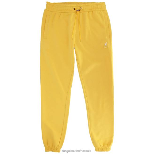 Kangol Men FB6D1064 Embroidered Jogger Pants Banana