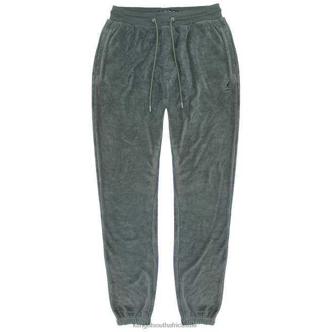 Kangol Men FB6D1067 Terry Cloth Joggers Pants Chimera Grey