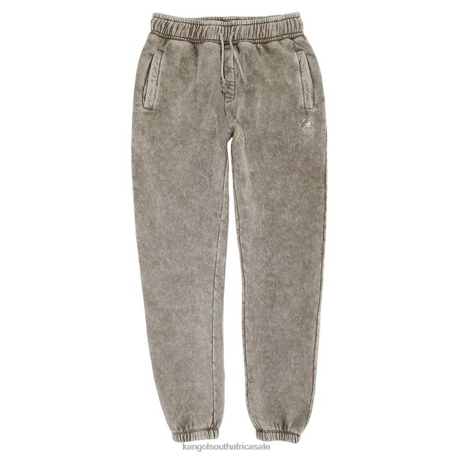 Kangol Unisex FB6D1006 Acid Trip Embroidered Joggers Pants Beige Wash