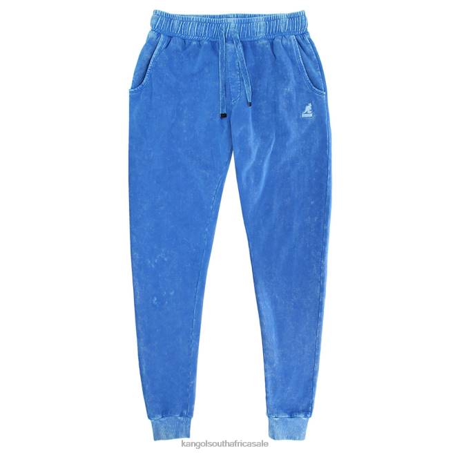 Kangol Unisex FB6D1022 Acid Wash Joggers Pants Turkish Sea