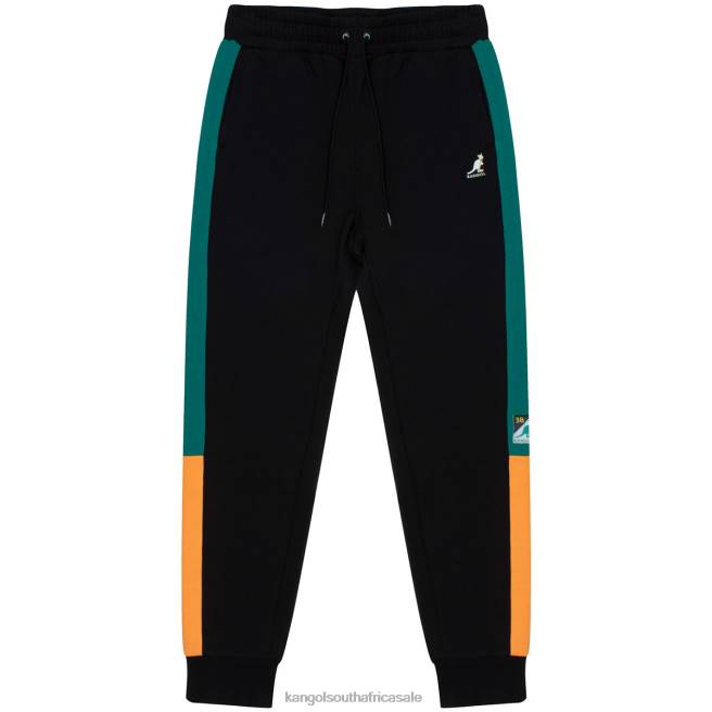 Kangol Unisex FB6D1037 Retro Jogger Pants Caviar Combo