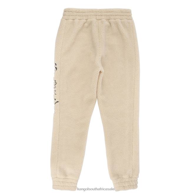 Kangol Unisex FB6D1082 Sherpa Jogger Pants Beige