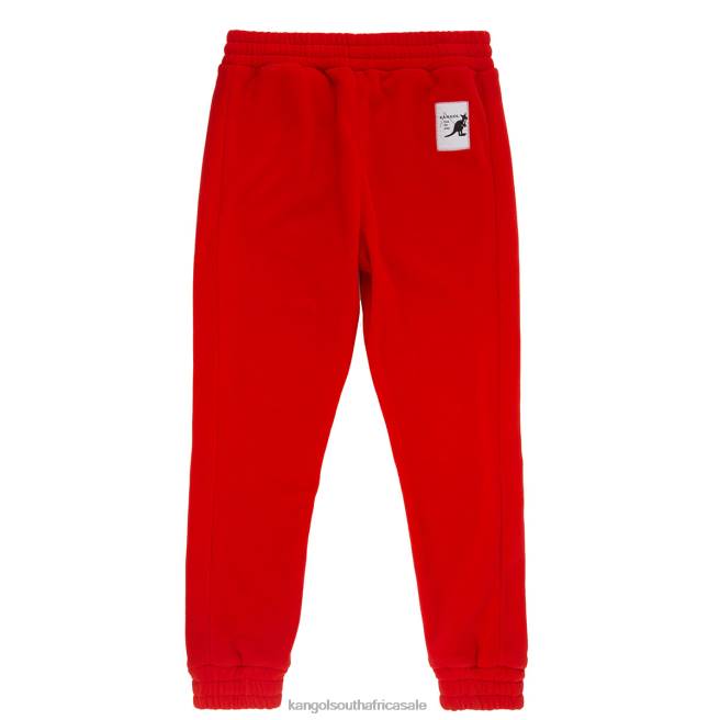 Kangol Unisex FB6D1084 Fleece Jogger Pants Flame Scarlet