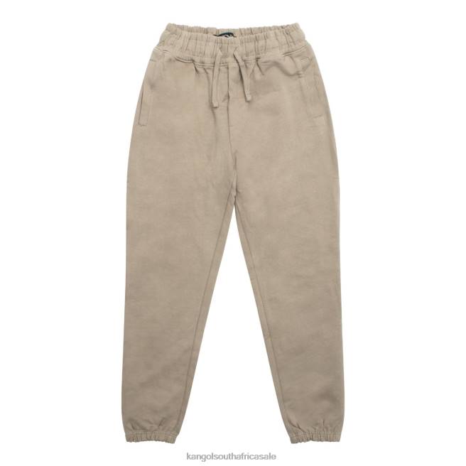 Kangol Unisex FB6D1089 Luxe Perfect Jogger Pants Taupe Fungi