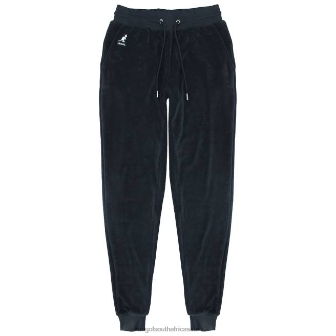 Kangol Women FB6D1051 Terry Cloth Jogger Pants Pants Black Beauty