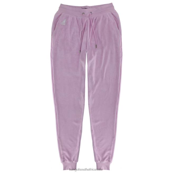 Kangol Women FB6D1053 Terry Cloth Jogger Pants Pants Pirouette Pink