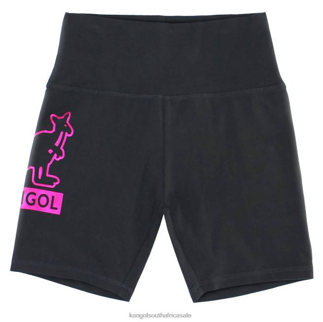 Kangol Unisex FB6D1000 Foil Biker Shorts Pants Black