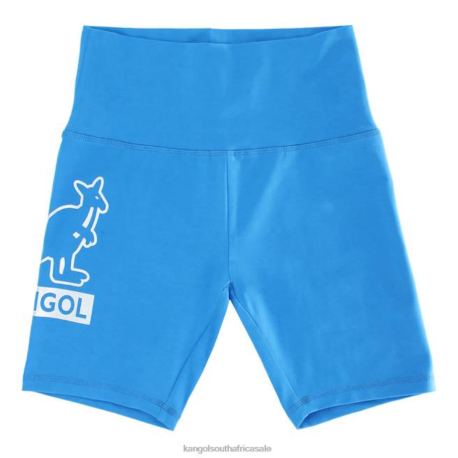 Kangol Unisex FB6D1002 Foil Biker Shorts Pants Indigo Bunting
