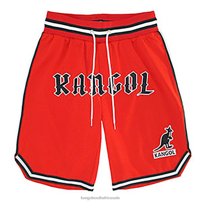 Kangol Unisex FB6D1009 Game Day Basketball Shorts Pants Red