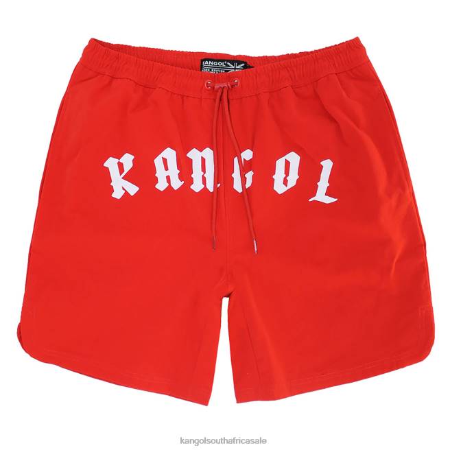 Kangol Unisex FB6D1029 Gothic Swim Short Pants Red