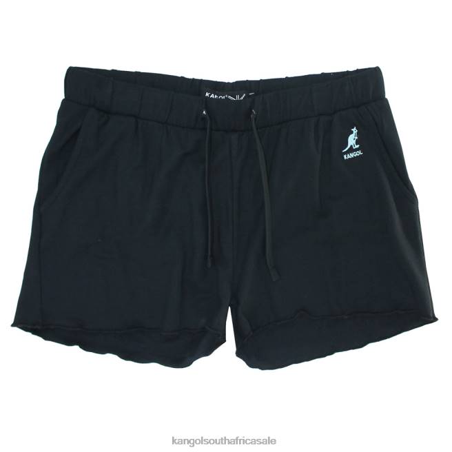 Kangol Women FB6D1072 Ruffled Shorts Pants Black
